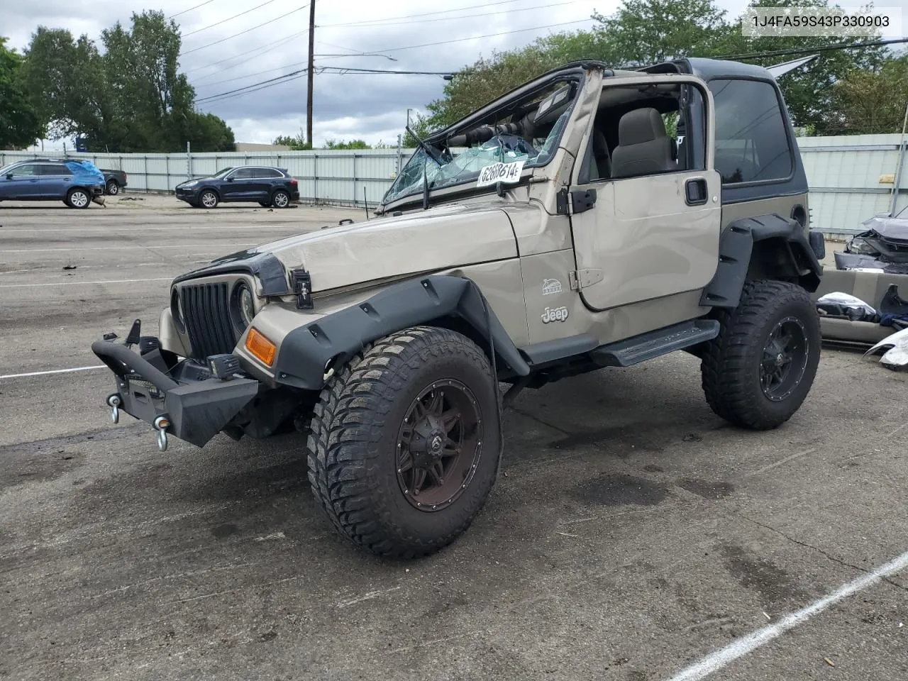 2003 Jeep Wrangler / Tj Sahara VIN: 1J4FA59S43P330903 Lot: 62668614