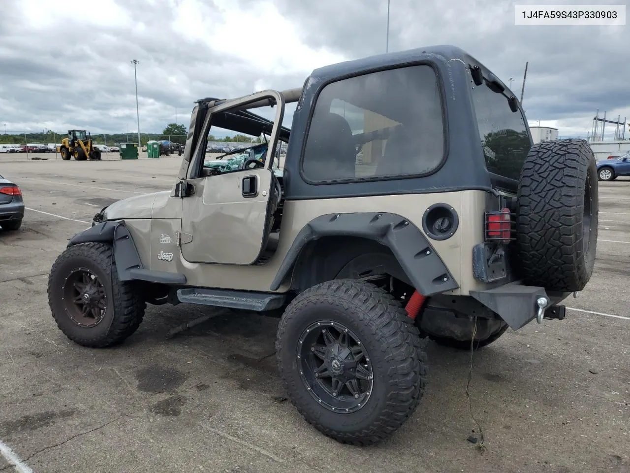 2003 Jeep Wrangler / Tj Sahara VIN: 1J4FA59S43P330903 Lot: 62668614