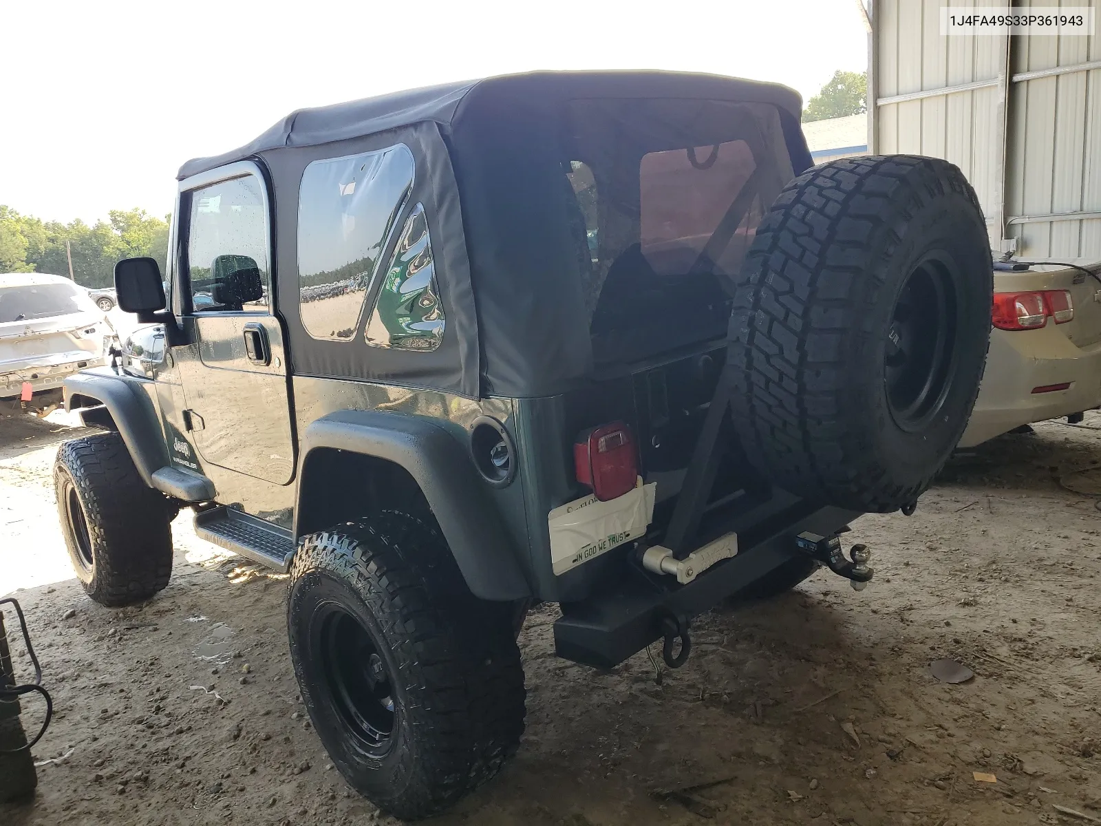 2003 Jeep Wrangler / Tj Sport VIN: 1J4FA49S33P361943 Lot: 62984654