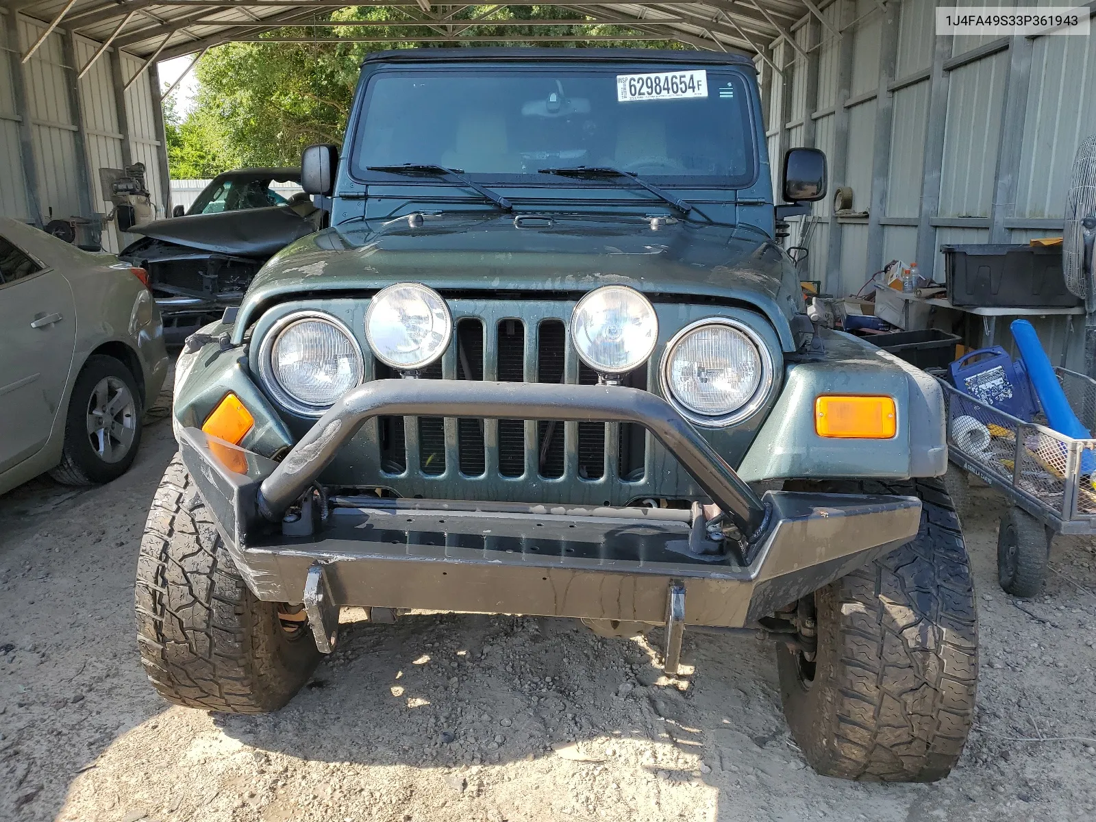 2003 Jeep Wrangler / Tj Sport VIN: 1J4FA49S33P361943 Lot: 62984654