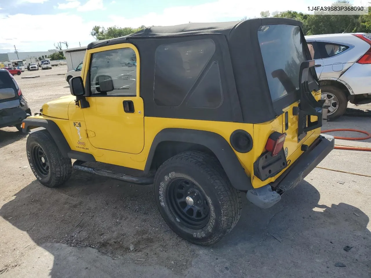 2003 Jeep Wrangler Commando VIN: 1J4FA39S83P368090 Lot: 69773284