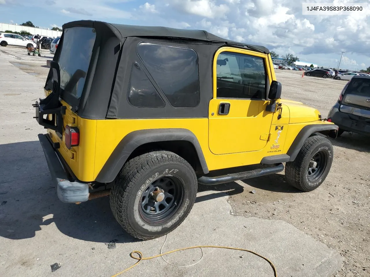 2003 Jeep Wrangler Commando VIN: 1J4FA39S83P368090 Lot: 69773284