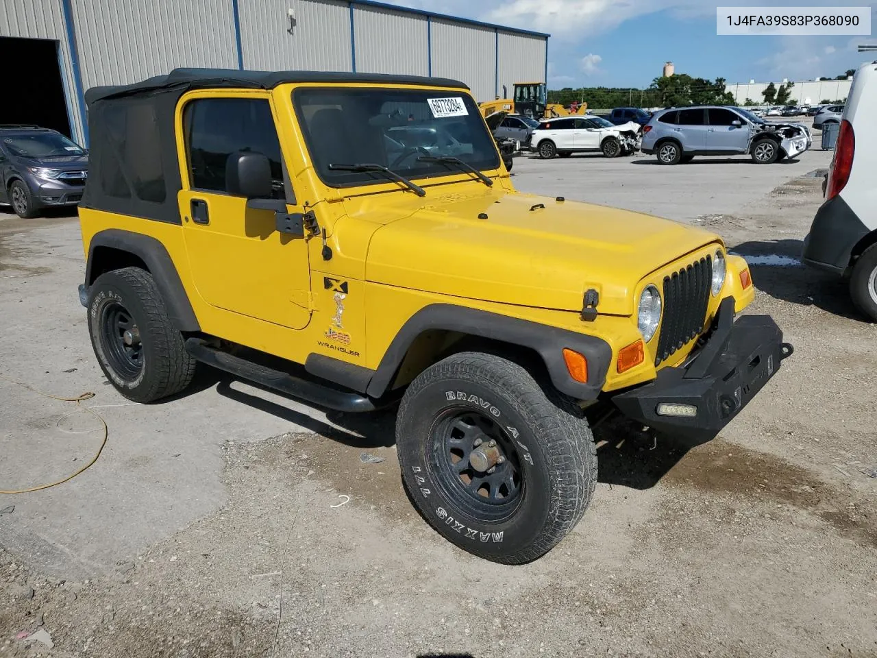 2003 Jeep Wrangler Commando VIN: 1J4FA39S83P368090 Lot: 69773284