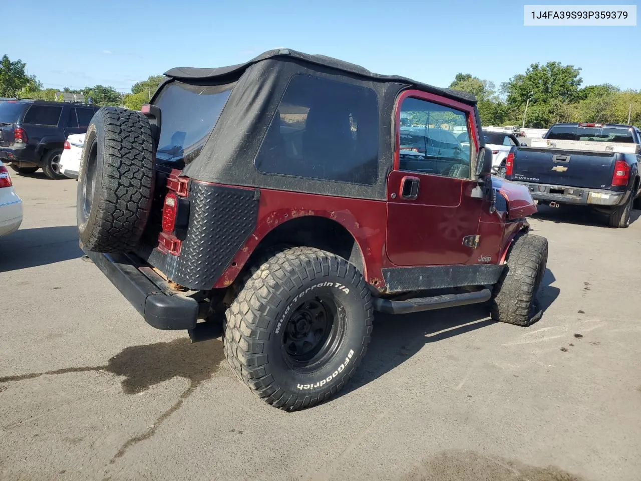 2003 Jeep Wrangler Commando VIN: 1J4FA39S93P359379 Lot: 70442484