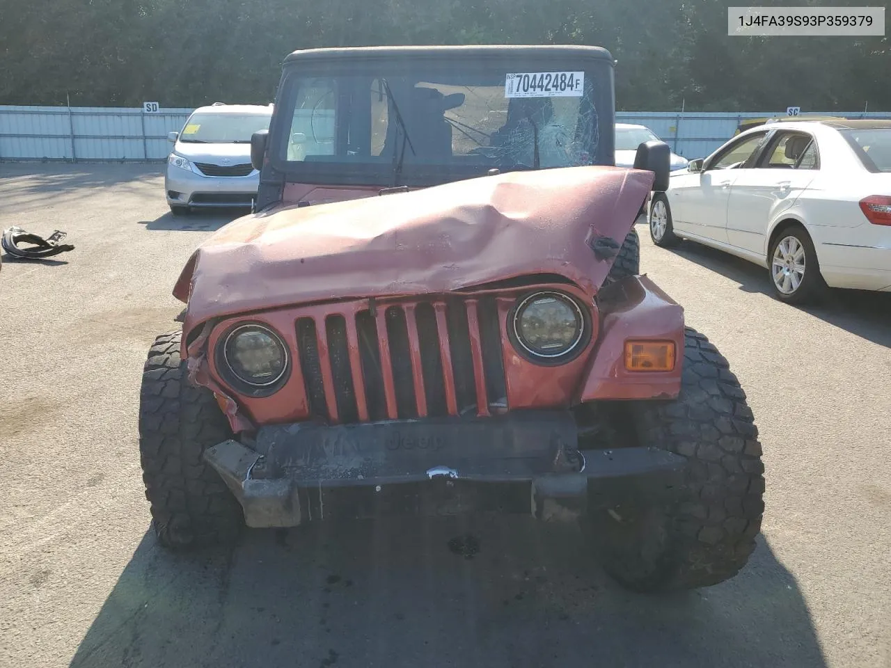 2003 Jeep Wrangler Commando VIN: 1J4FA39S93P359379 Lot: 70442484