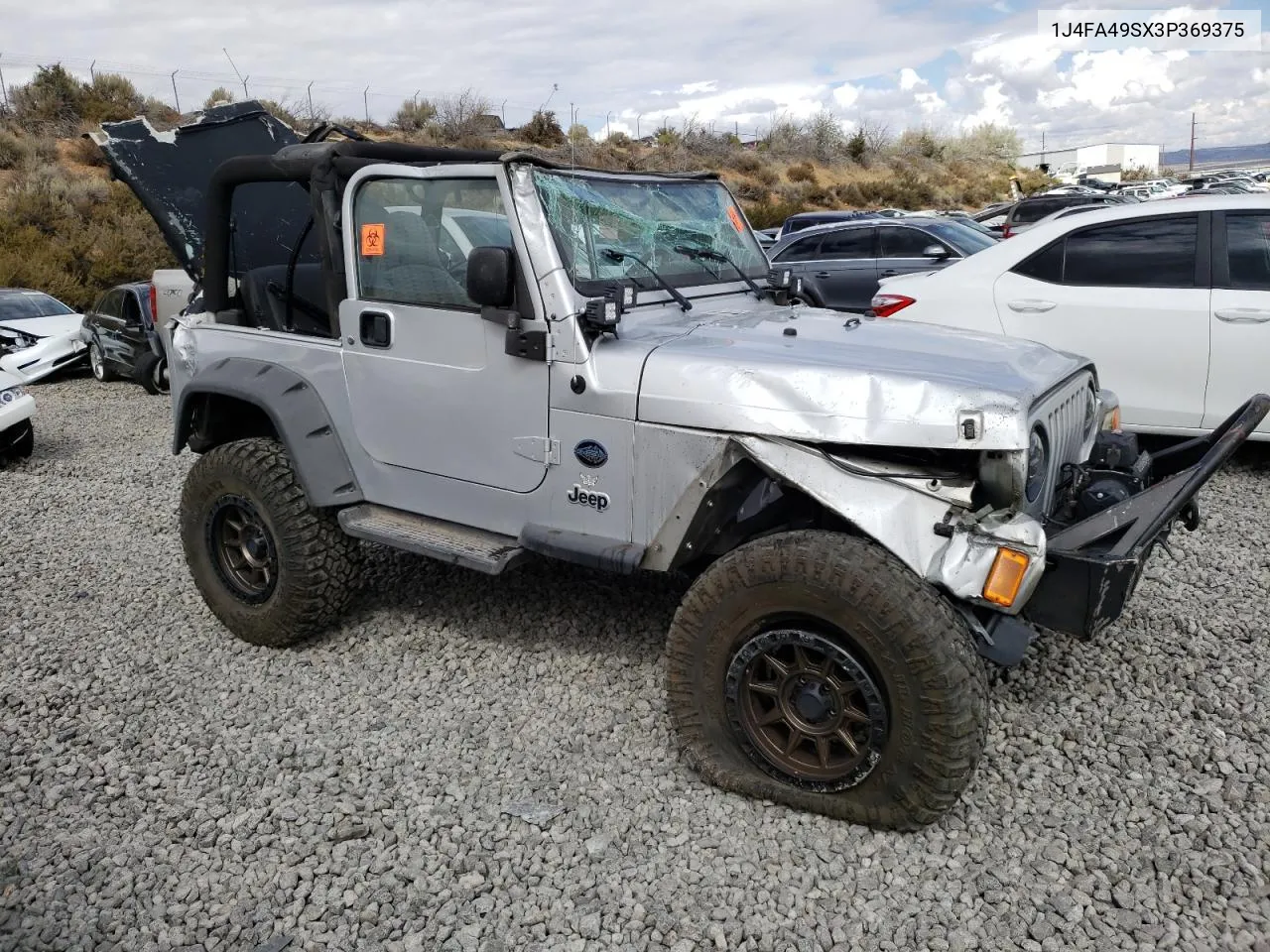 2003 Jeep Wrangler / Tj Sport VIN: 1J4FA49SX3P369375 Lot: 71309184