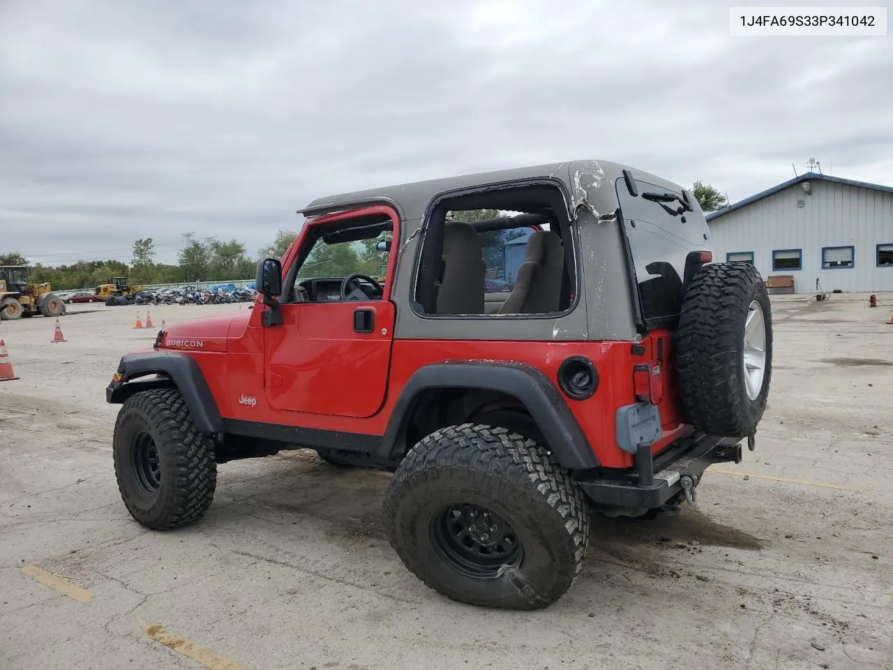 2003 Jeep Wrangler / Tj Rubicon VIN: 1J4FA69S33P341042 Lot: 71468534