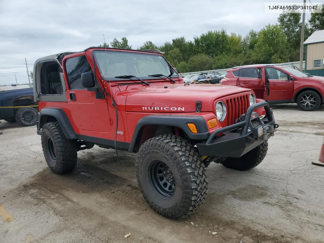 2003 Jeep Wrangler / Tj Rubicon VIN: 1J4FA69S33P341042 Lot: 71468534