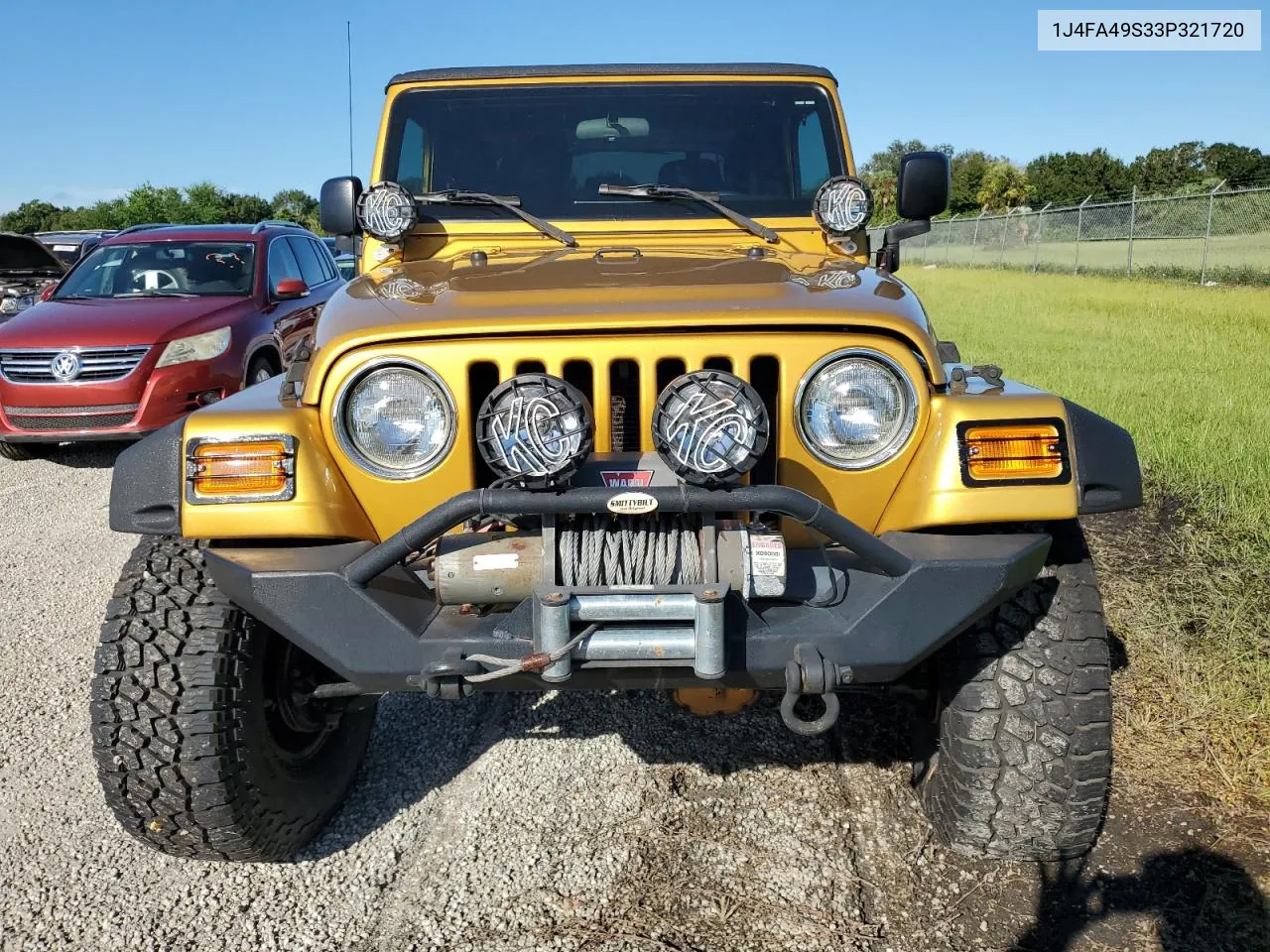 2003 Jeep Wrangler / Tj Sport VIN: 1J4FA49S33P321720 Lot: 74138154