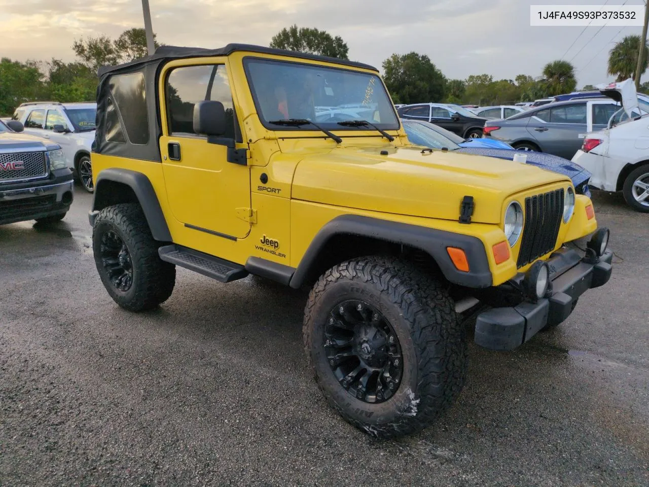 2003 Jeep Wrangler / Tj Sport VIN: 1J4FA49S93P373532 Lot: 74595774