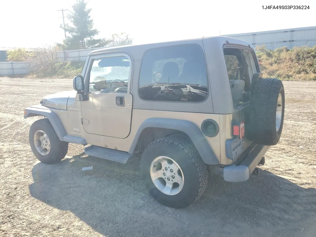 2003 Jeep Wrangler / Tj Sport VIN: 1J4FA49S03P336224 Lot: 77538814