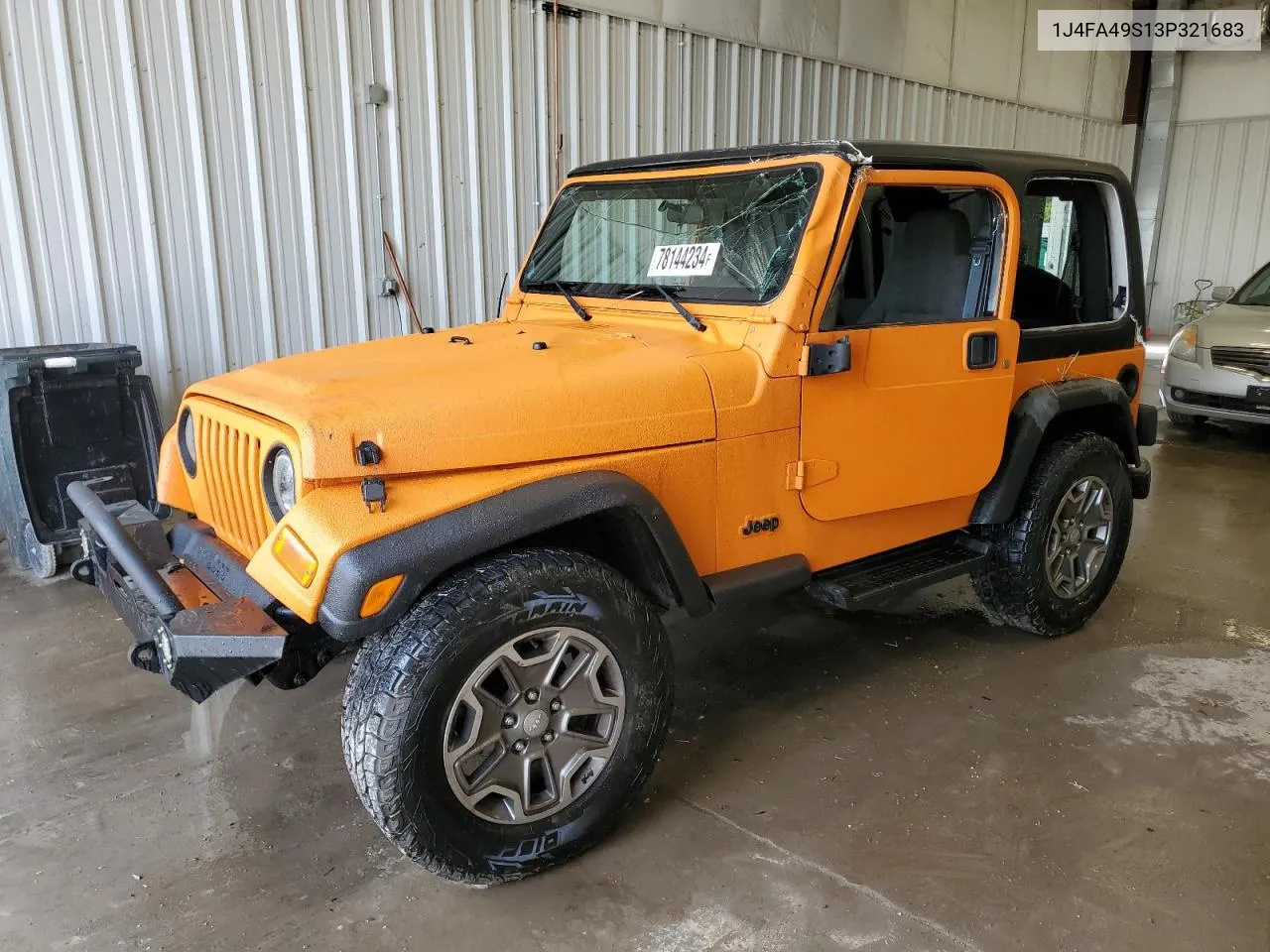 2003 Jeep Wrangler / Tj Sport VIN: 1J4FA49S13P321683 Lot: 78144234