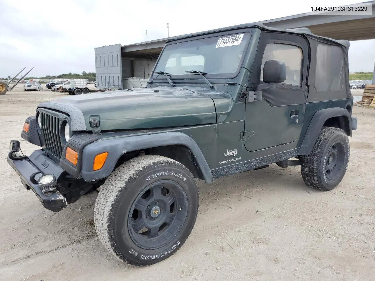 2003 Jeep Wrangler / Tj Se VIN: 1J4FA29103P313229 Lot: 79337984