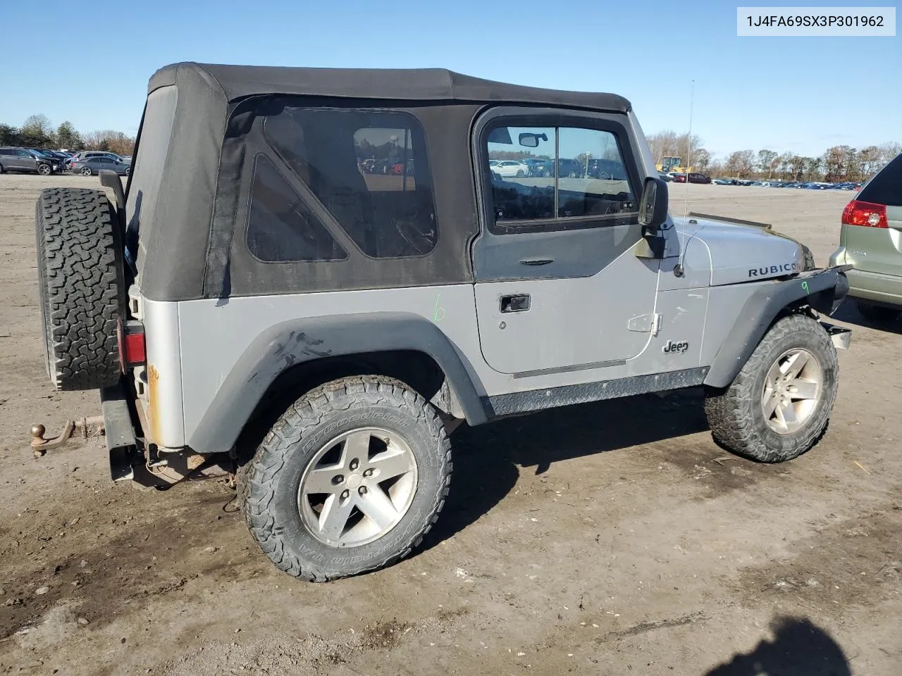 2003 Jeep Wrangler / Tj Rubicon VIN: 1J4FA69SX3P301962 Lot: 79928744