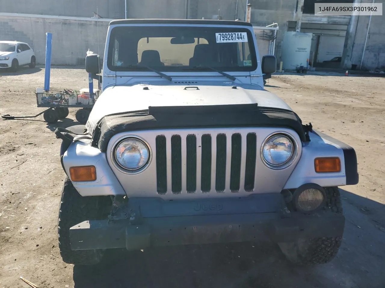 2003 Jeep Wrangler / Tj Rubicon VIN: 1J4FA69SX3P301962 Lot: 79928744