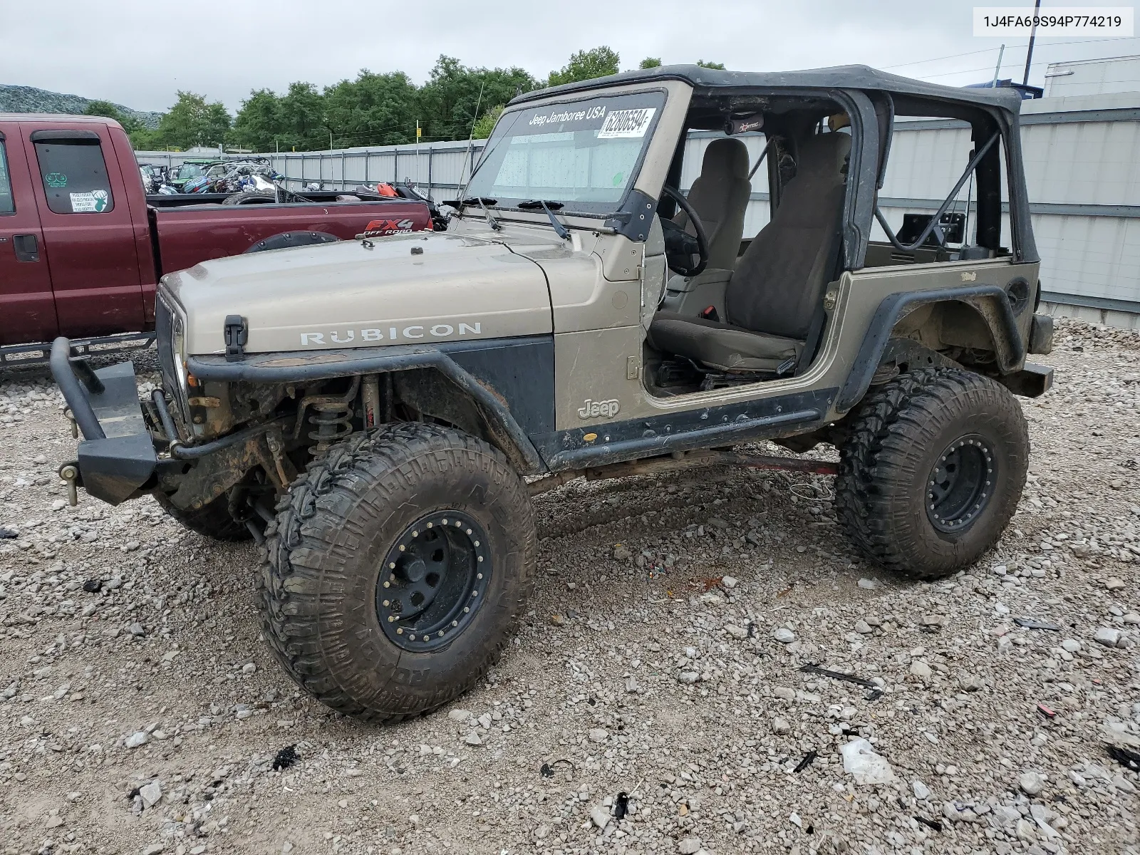 2004 Jeep Wrangler / Tj Rubicon VIN: 1J4FA69S94P774219 Lot: 62806594