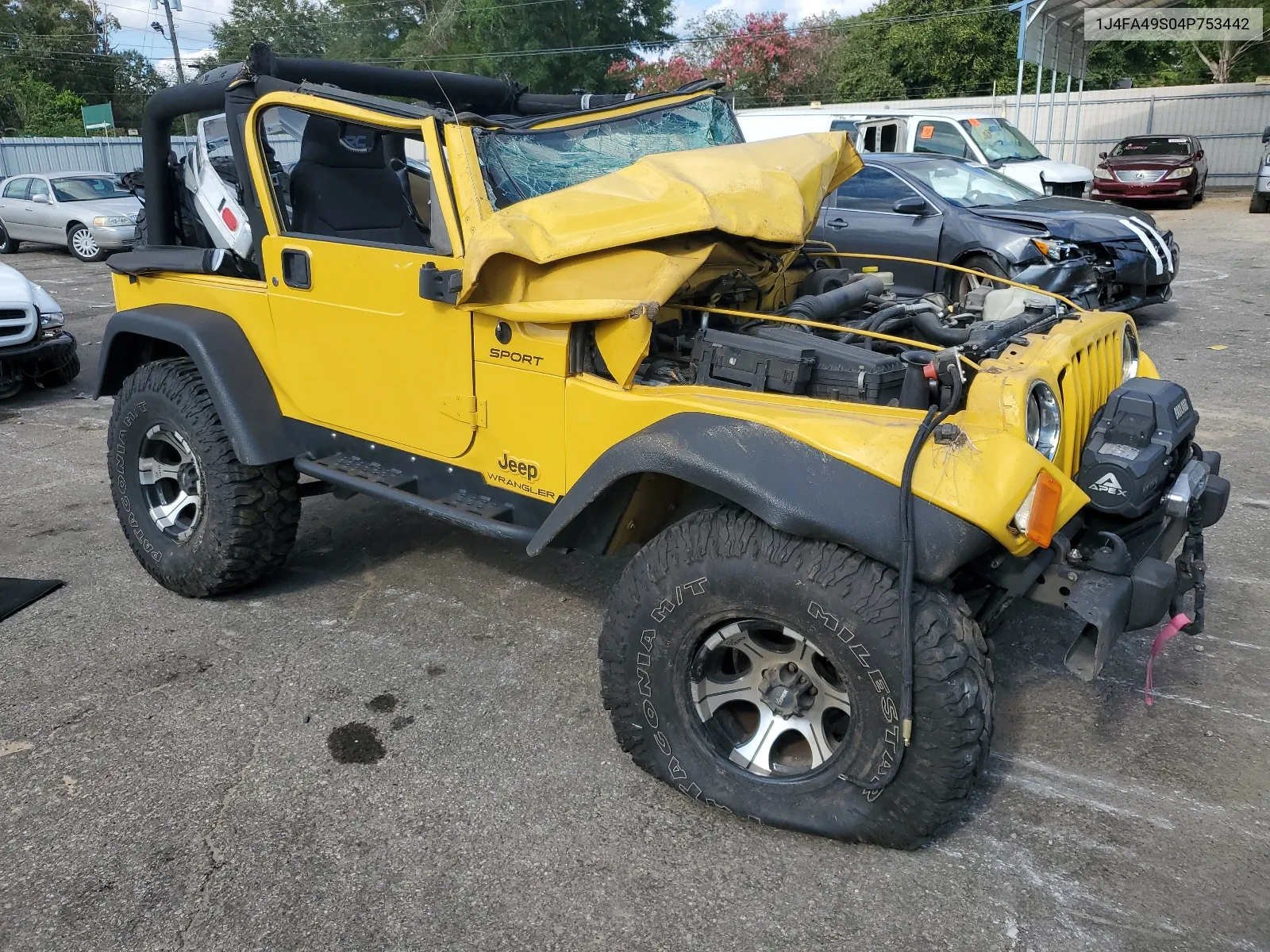 2004 Jeep Wrangler / Tj Sport VIN: 1J4FA49S04P753442 Lot: 66372074