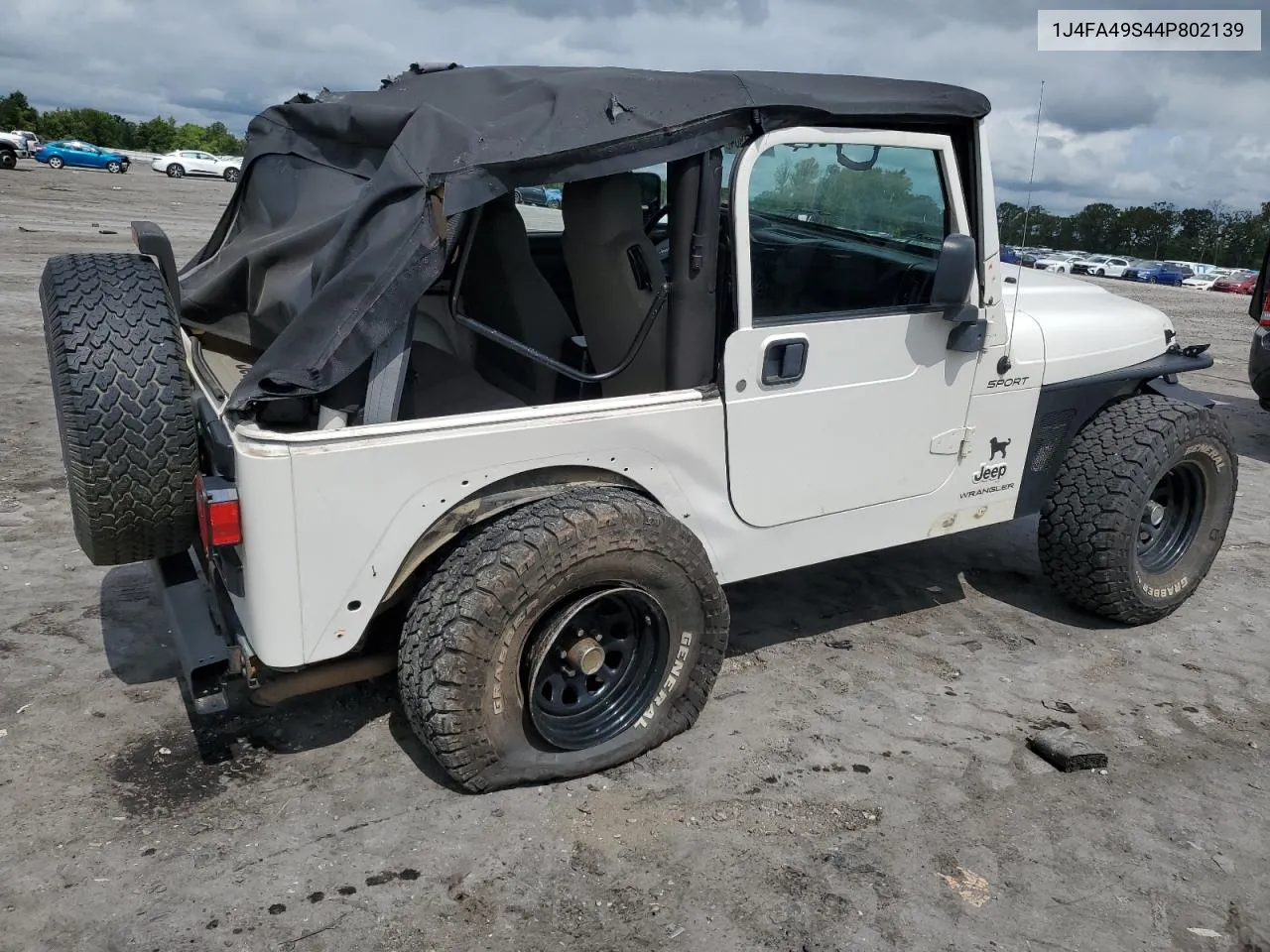 2004 Jeep Wrangler / Tj Sport VIN: 1J4FA49S44P802139 Lot: 66441904