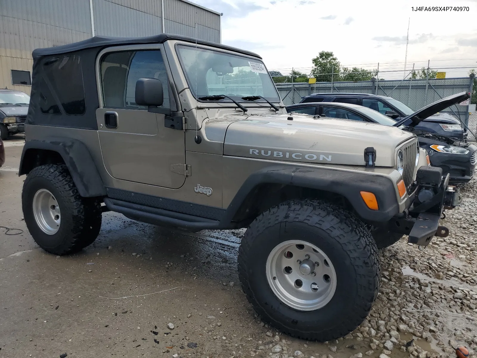 2004 Jeep Wrangler / Tj Rubicon VIN: 1J4FA69SX4P740970 Lot: 66609094