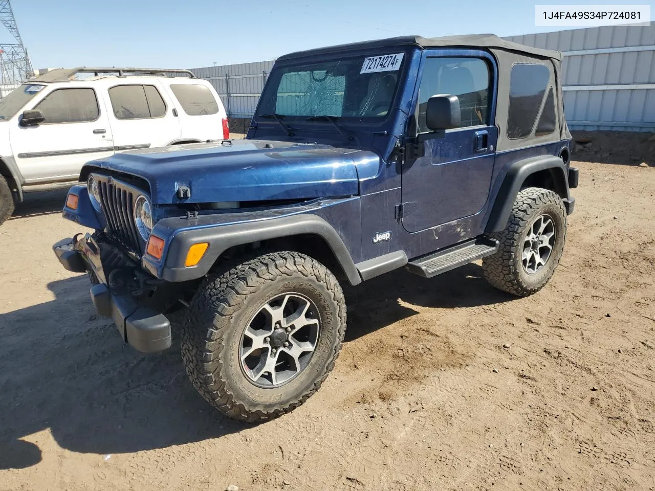 2004 Jeep Wrangler / Tj Sport VIN: 1J4FA49S34P724081 Lot: 72174274