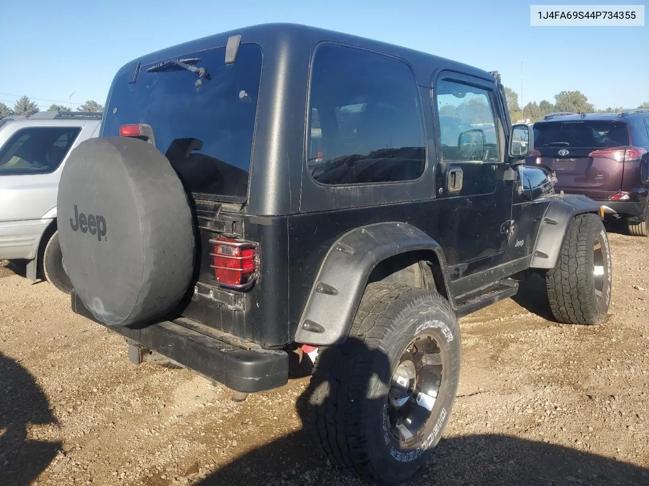 2004 Jeep Wrangler / Tj Rubicon VIN: 1J4FA69S44P734355 Lot: 72381334