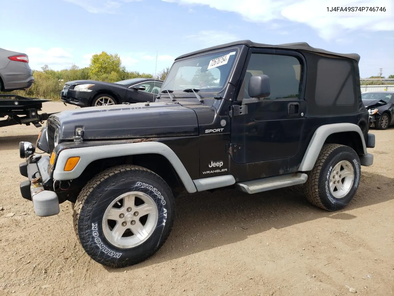 2004 Jeep Wrangler / Tj Sport VIN: 1J4FA49S74P746746 Lot: 72678754