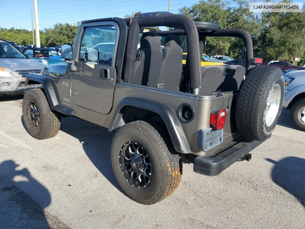 2004 Jeep Wrangler X VIN: 1J4FA39S84P713426 Lot: 74426584