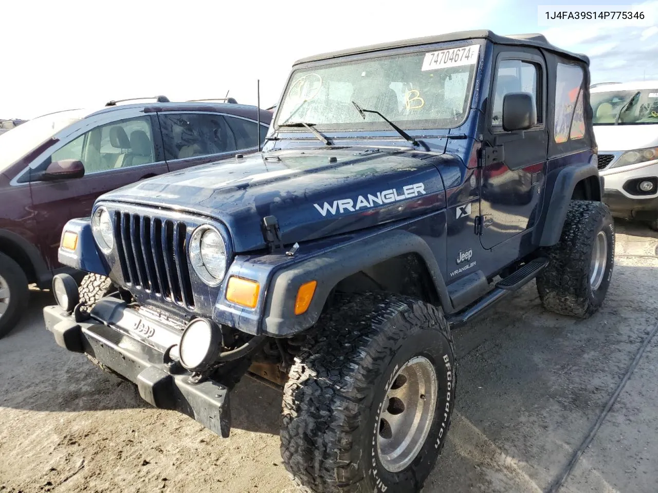 2004 Jeep Wrangler X VIN: 1J4FA39S14P775346 Lot: 74704674