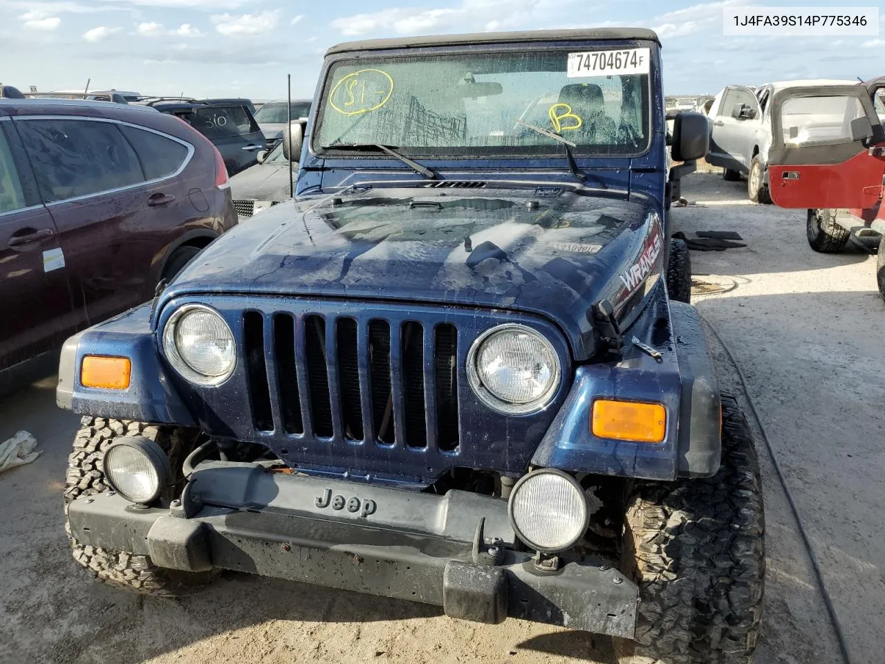 2004 Jeep Wrangler X VIN: 1J4FA39S14P775346 Lot: 74704674