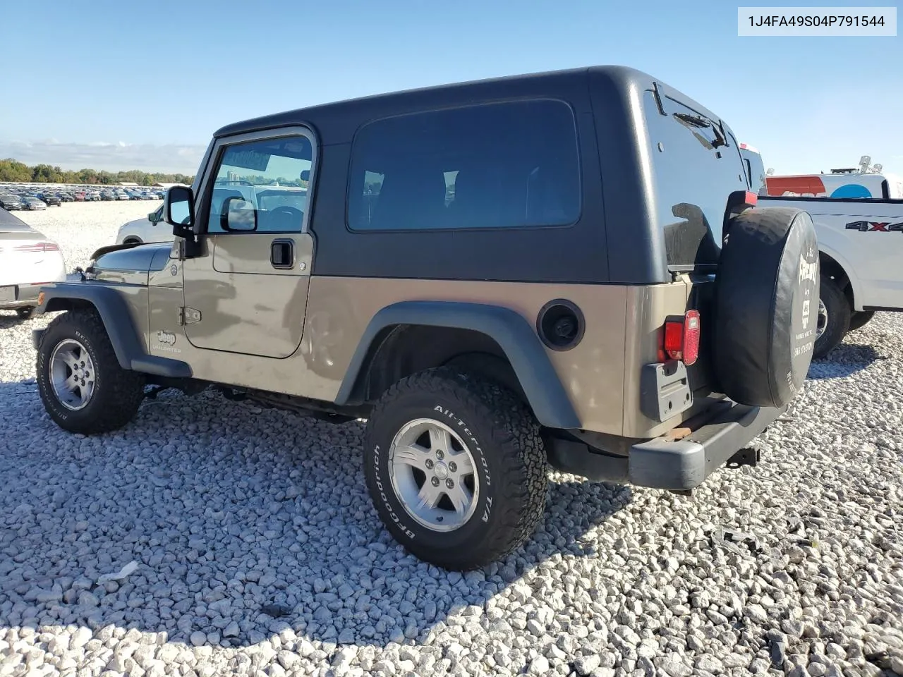 2004 Jeep Wrangler / Tj Sport VIN: 1J4FA49S04P791544 Lot: 75400374