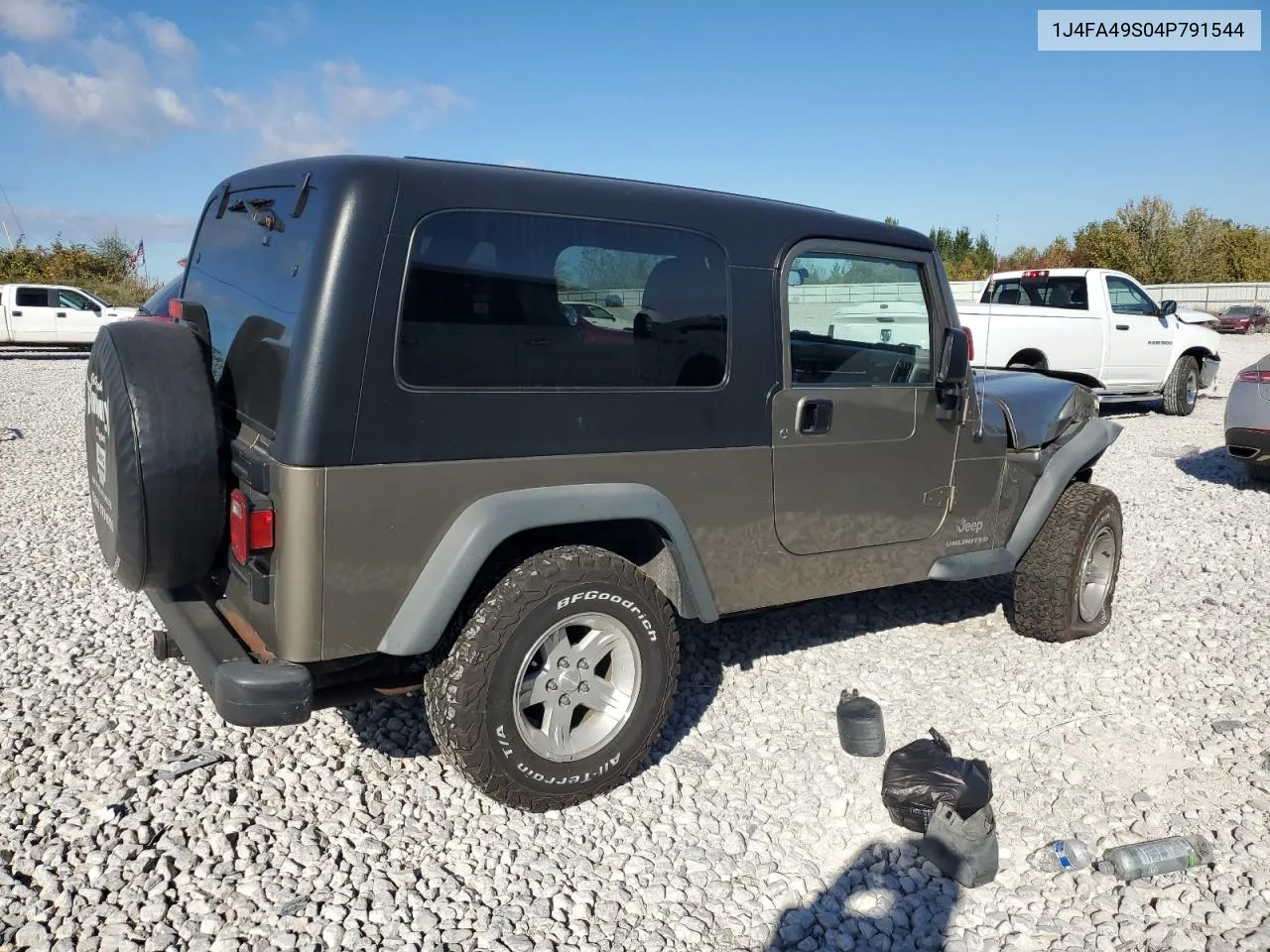 2004 Jeep Wrangler / Tj Sport VIN: 1J4FA49S04P791544 Lot: 75400374