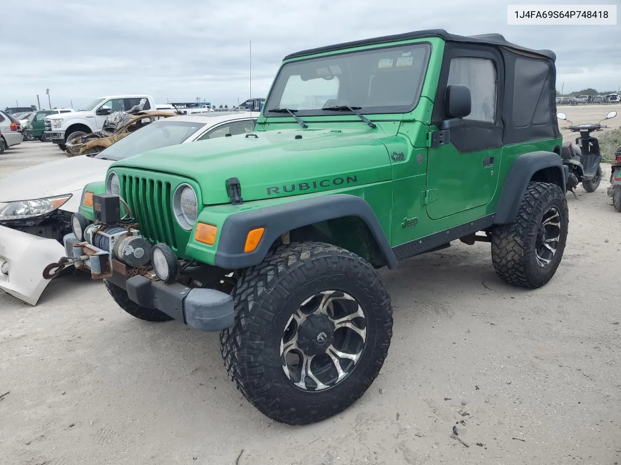 2004 Jeep Wrangler / Tj Rubicon VIN: 1J4FA69S64P748418 Lot: 75909784