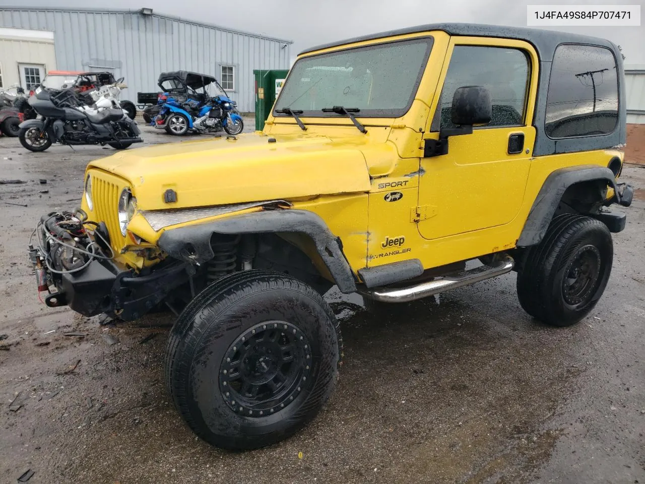 2004 Jeep Wrangler / Tj Sport VIN: 1J4FA49S84P707471 Lot: 76296634