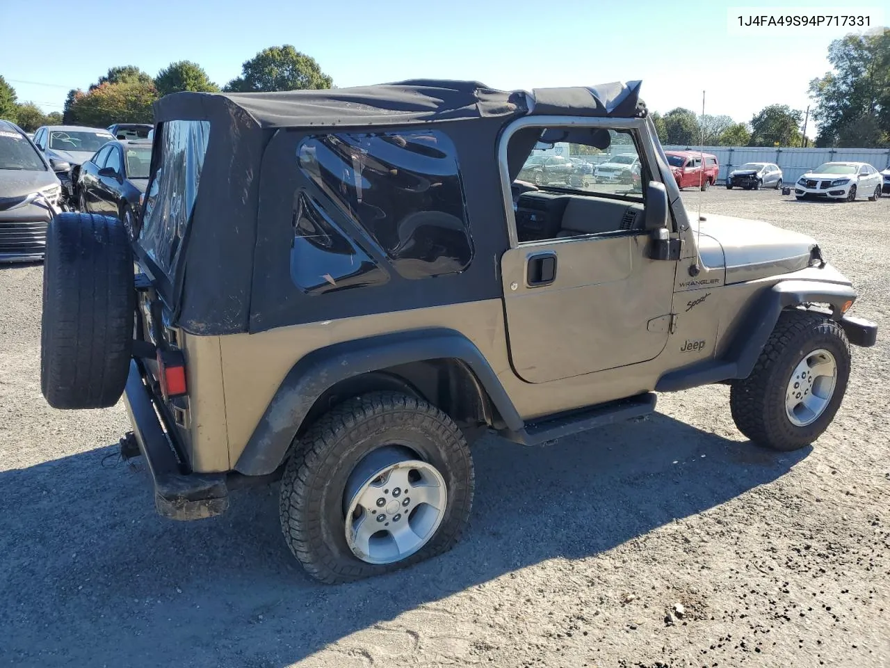 2004 Jeep Wrangler / Tj Sport VIN: 1J4FA49S94P717331 Lot: 76315054