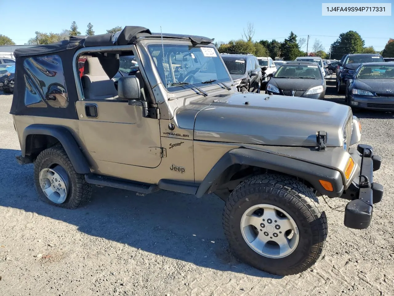 2004 Jeep Wrangler / Tj Sport VIN: 1J4FA49S94P717331 Lot: 76315054