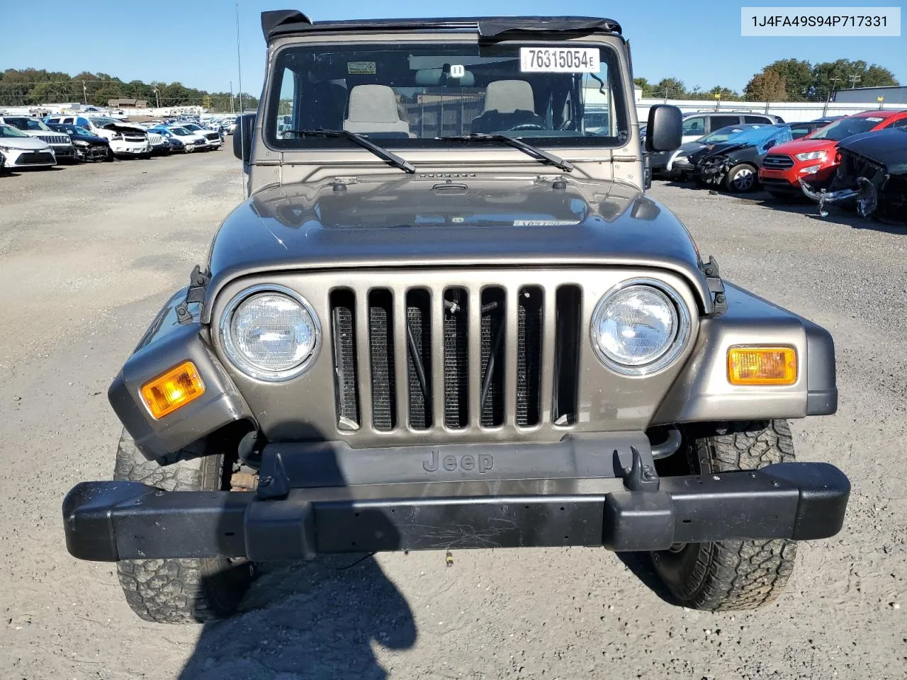 2004 Jeep Wrangler / Tj Sport VIN: 1J4FA49S94P717331 Lot: 76315054