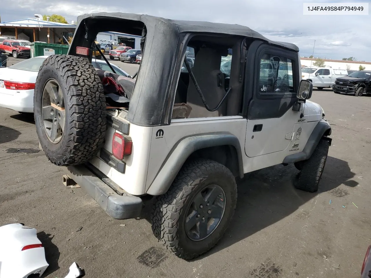 2004 Jeep Wrangler / Tj Sport VIN: 1J4FA49S84P794949 Lot: 76516044