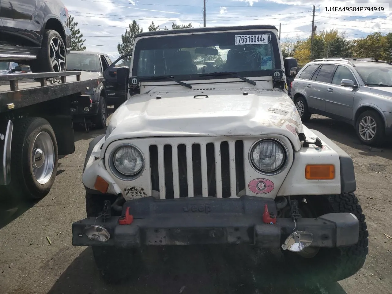 2004 Jeep Wrangler / Tj Sport VIN: 1J4FA49S84P794949 Lot: 76516044