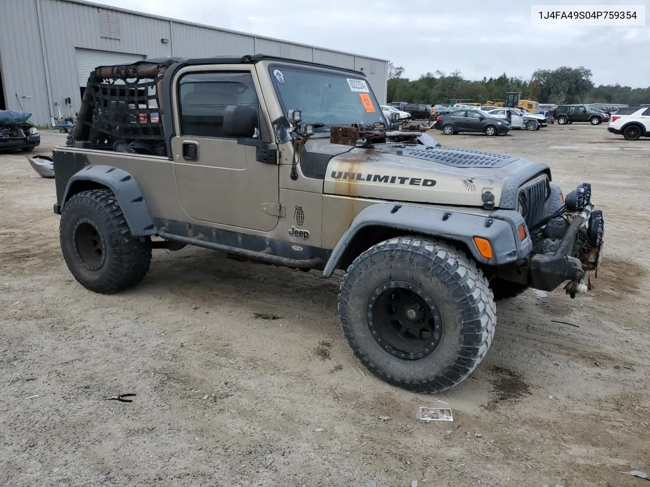 2004 Jeep Wrangler / Tj Sport VIN: 1J4FA49S04P759354 Lot: 80022034