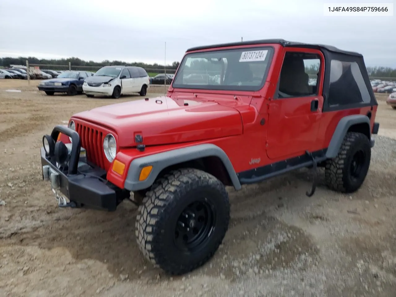 2004 Jeep Wrangler / Tj Sport VIN: 1J4FA49S84P759666 Lot: 80737124