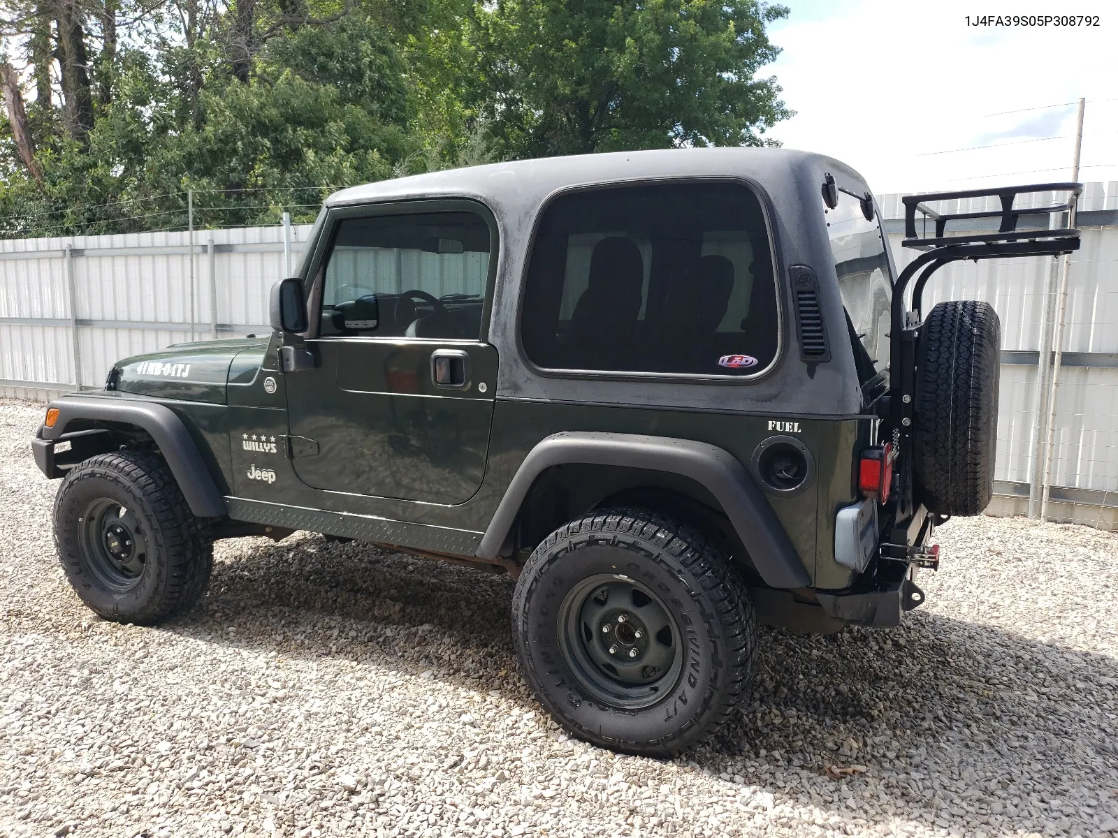 2005 Jeep Wrangler X VIN: 1J4FA39S05P308792 Lot: 59876374