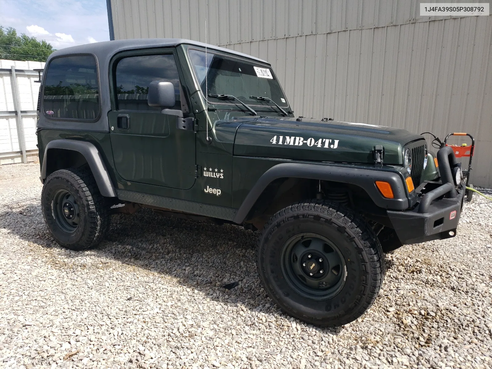 2005 Jeep Wrangler X VIN: 1J4FA39S05P308792 Lot: 59876374