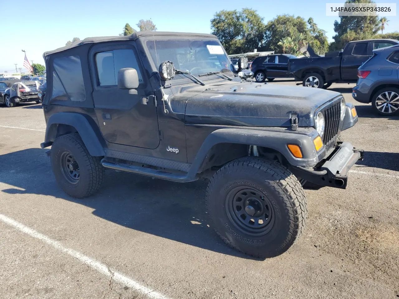 2005 Jeep Wrangler / Tj Rubicon VIN: 1J4FA69SX5P343826 Lot: 69074374