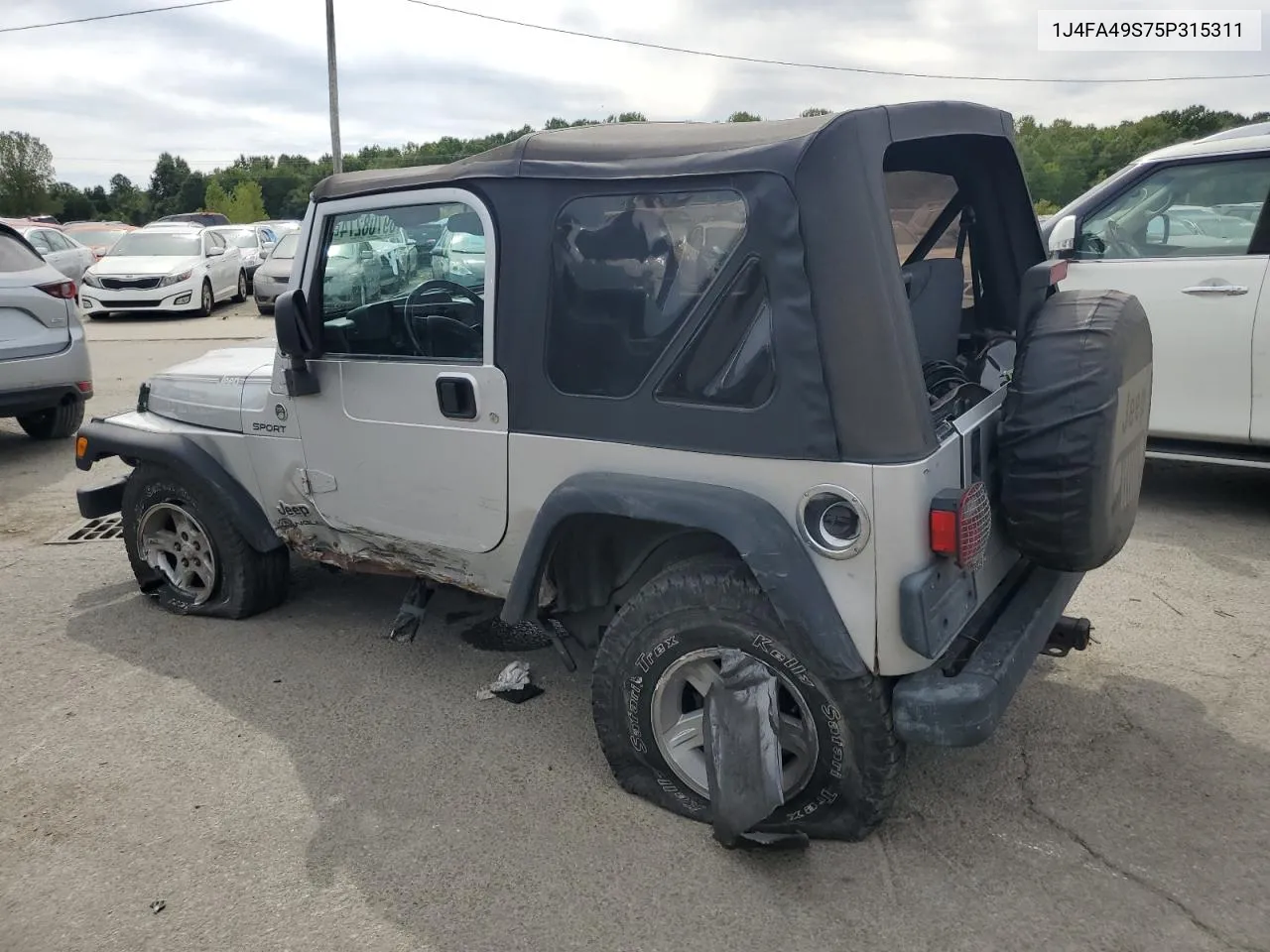 2005 Jeep Wrangler / Tj Sport VIN: 1J4FA49S75P315311 Lot: 69708274