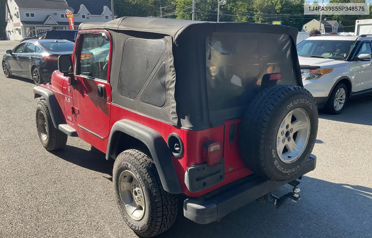 2005 Jeep Wrangler X VIN: 1J4FA39S55P348575 Lot: 70313644