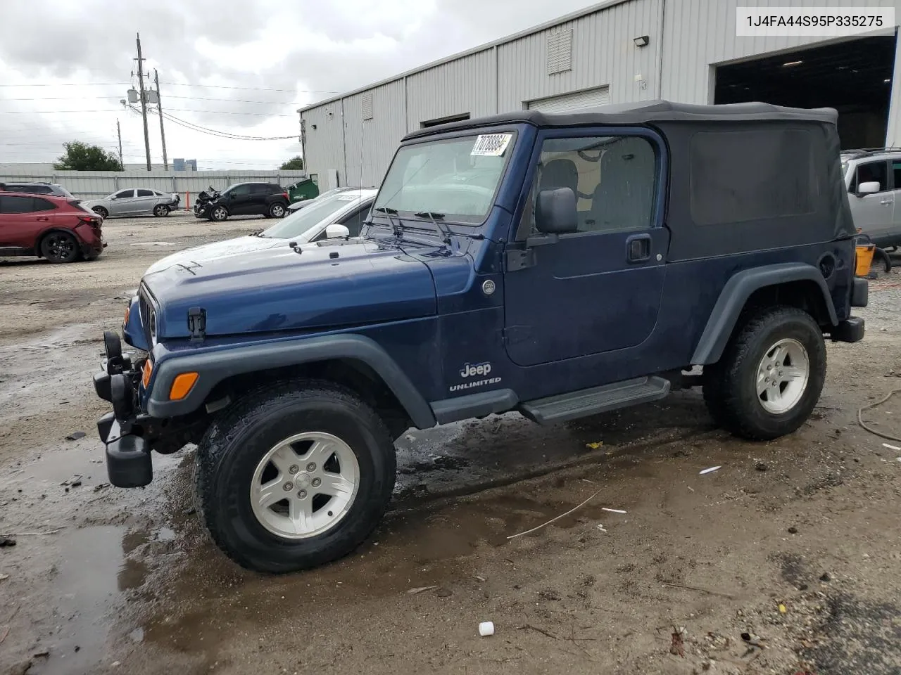 2005 Jeep Wrangler / Tj Unlimited VIN: 1J4FA44S95P335275 Lot: 70788864