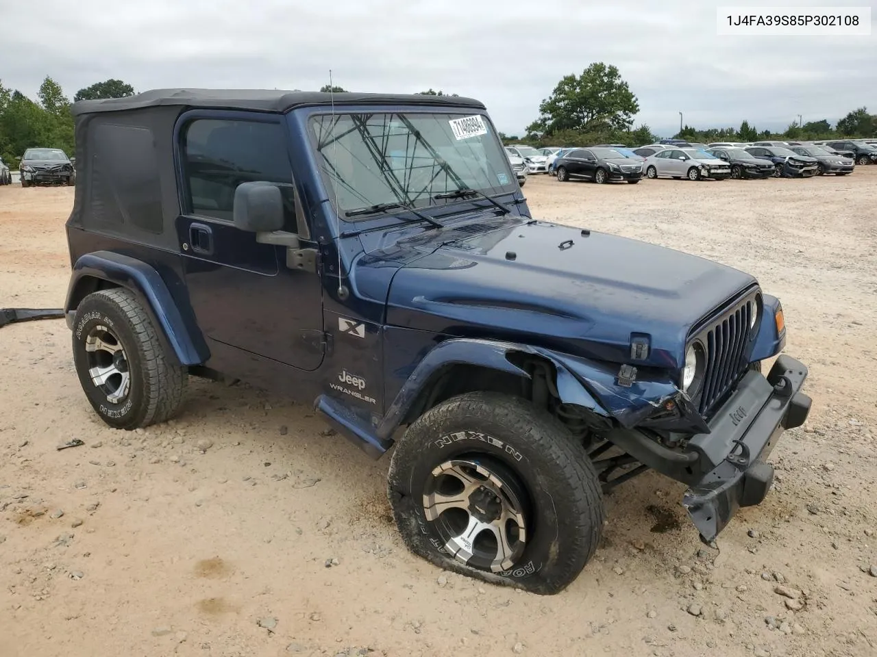 2005 Jeep Wrangler X VIN: 1J4FA39S85P302108 Lot: 71486994