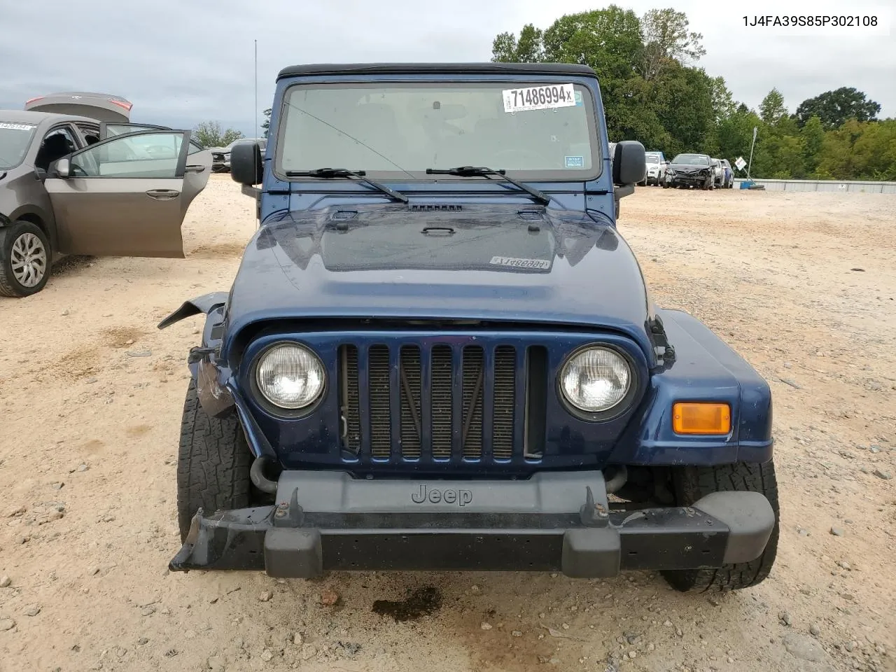 2005 Jeep Wrangler X VIN: 1J4FA39S85P302108 Lot: 71486994