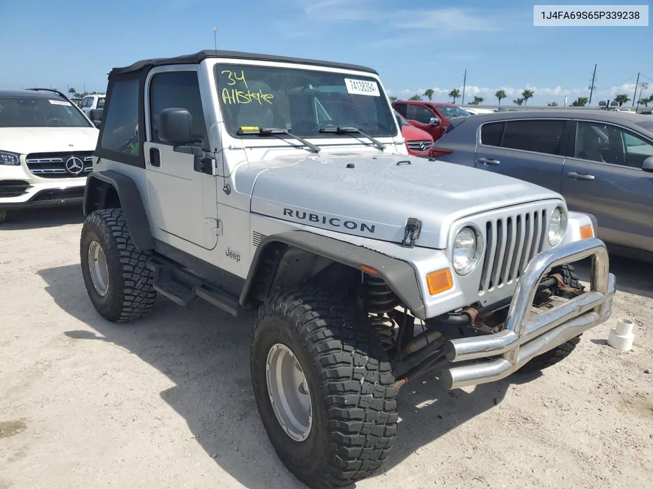 2005 Jeep Wrangler / Tj Rubicon VIN: 1J4FA69S65P339238 Lot: 74138394