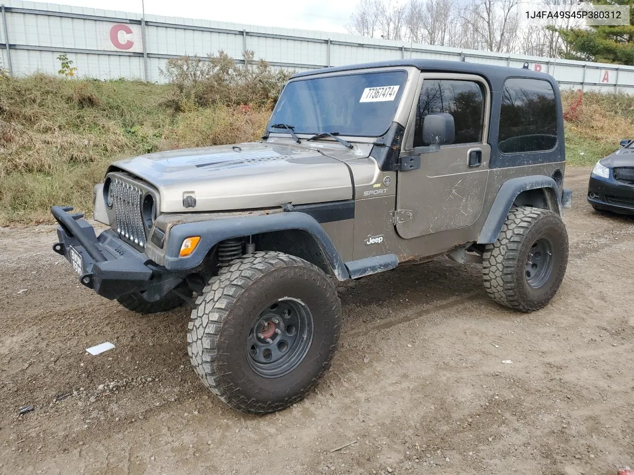 2005 Jeep Wrangler / Tj Sport VIN: 1J4FA49S45P380312 Lot: 77367474